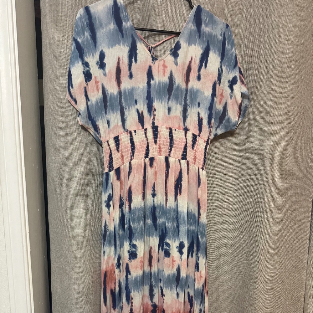 Tie dye midi dress
